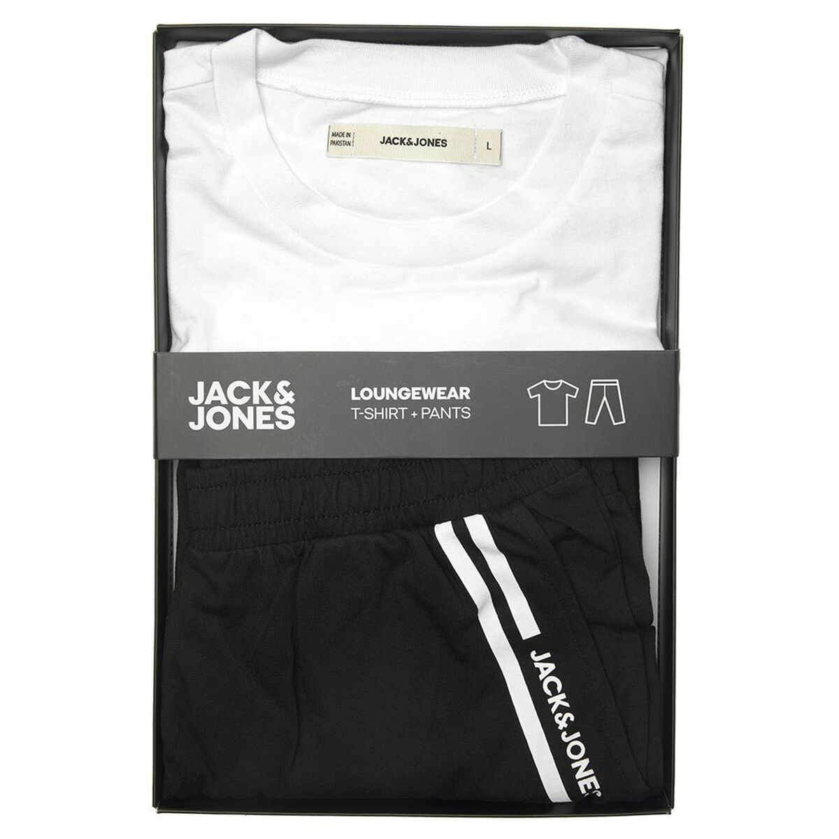 Pyjama Jack & Jones ACBASIC SS TEE AND GIFTBOX 12223560 White