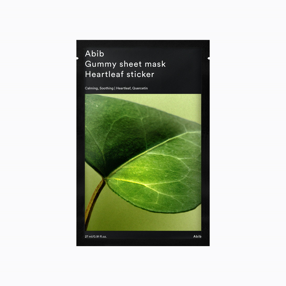 Abib Gummy Sheet Mask Heartleaf Sticker 27ml X 10ea