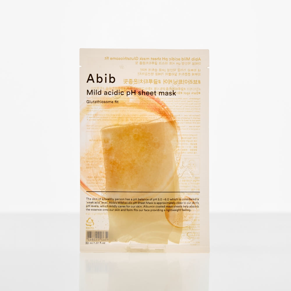 Abib Mild acidic pH sheet mask Glutathiosome fit 30ml X 10ea