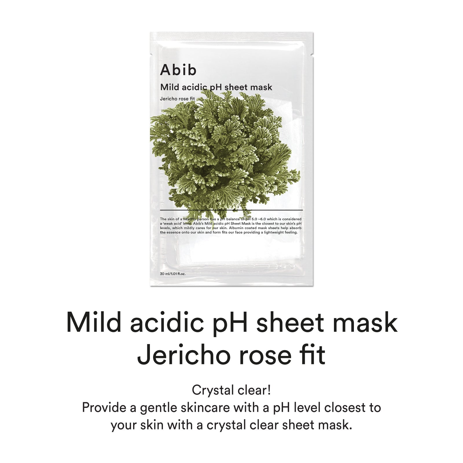 Abib Mild Acidic pH Sheet Mask Jericho Rose Fit 30ml X 10ea - JOSEPH BEAUTY