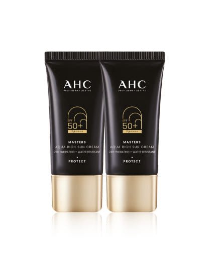 AHC Masters Aqua Rich Sun Cream (SPF50+/PA++++) 30ml+30ml Double Set - JOSEPH BEAUTY