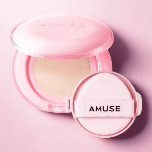 AMUSE Dew Power Vegan Cushion SPF 50+ PA++++ SET 15g + 15g(Refill) (4 Colors)