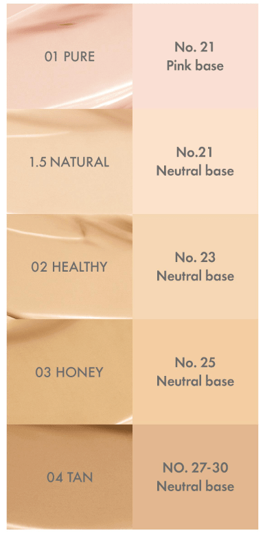 AMUSE Dew Power Vegan Cushion SPF 50+ PA++++ SET 15g + 15g(Refill) (4 Colors) - JOSEPH BEAUTY