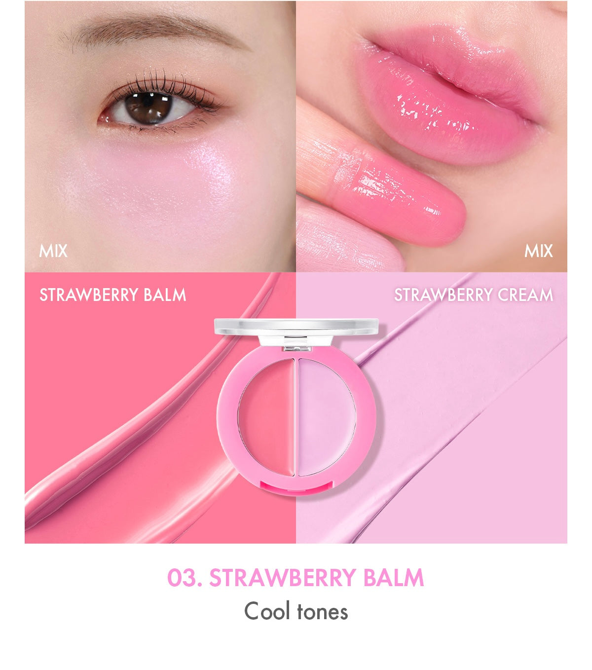 AMUSE Lip & Cheek Healthy Balm 3g (5 Colors)