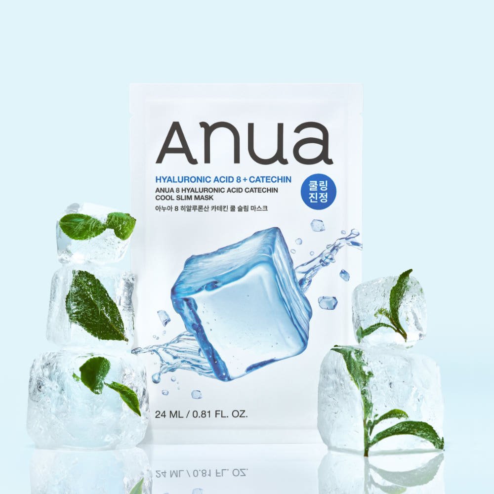 Anua 8 Hyaluronic Acid Catechin Cool Slim Mask 24ml X 10ea - JOSEPH BEAUTY