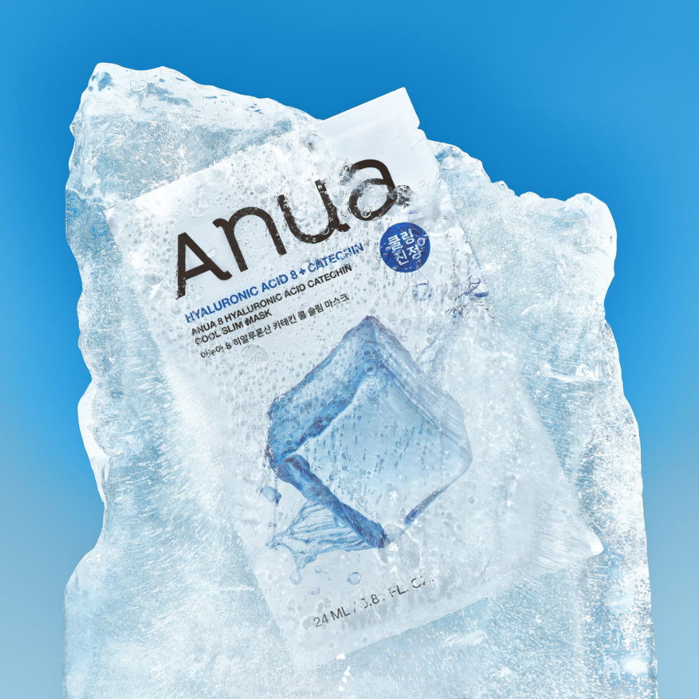 Anua 8 Hyaluronic Acid Catechin Cool Slim Mask Sheet 24ml X 10ea