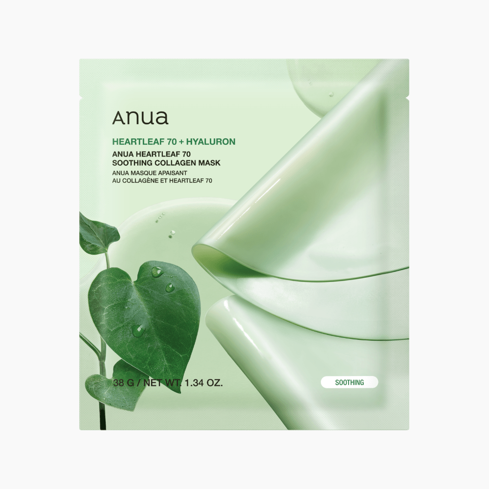 ANUA Heartleaf 70 Soothing Collagen Mask 38g X 4ea - JOSEPH BEAUTY