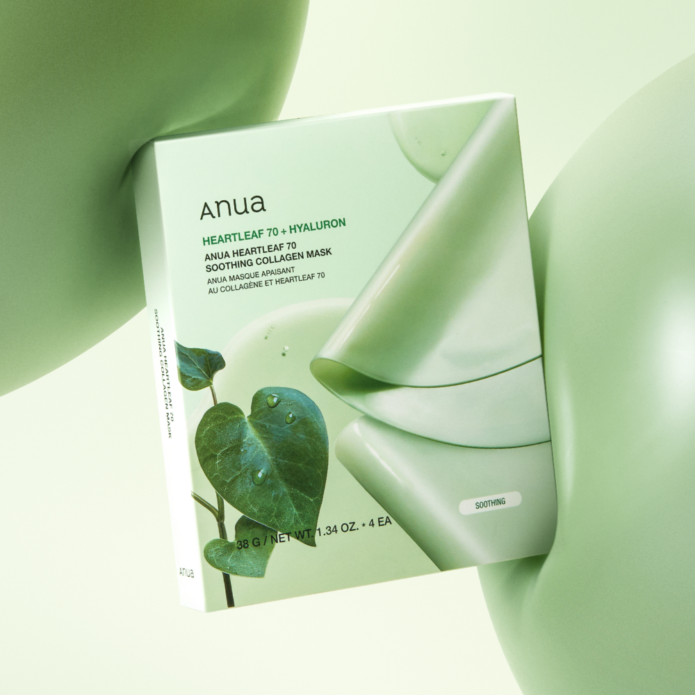 ANUA Heartleaf 70 Soothing Collagen Mask 38g X 4ea