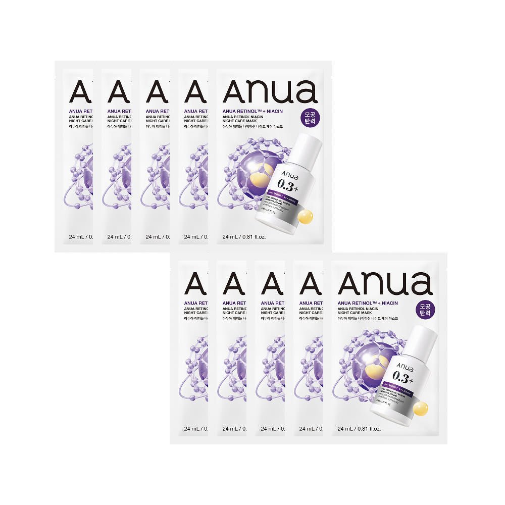 Anua Retinol Niacin Night Care Mask 24ml X 10ea - JOSEPH BEAUTY