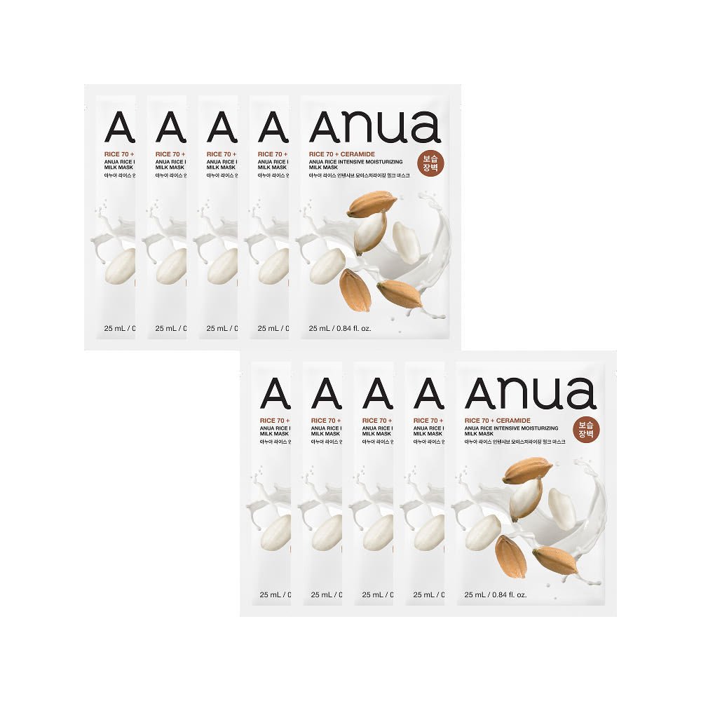 Anua Rice Intensive Moisturizing Milk Mask 25ml X 10ea - JOSEPH BEAUTY