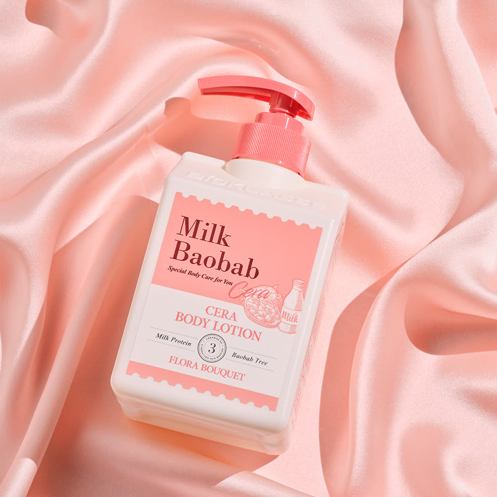 BIOKLASSE MILK BAOBAB CERA Body Lotion 600ml #Flora Bouquet
