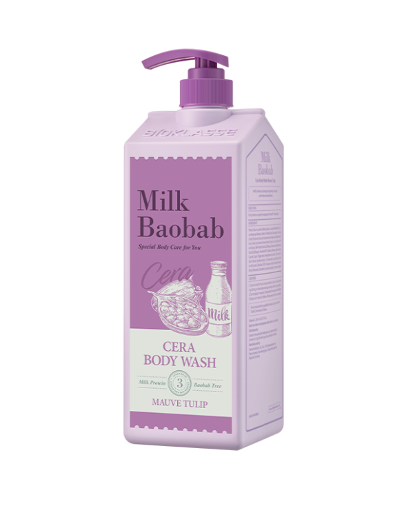 BIOKLASSE Milk Baobab Cera Body Wash 1200ml #Mauve Tulip