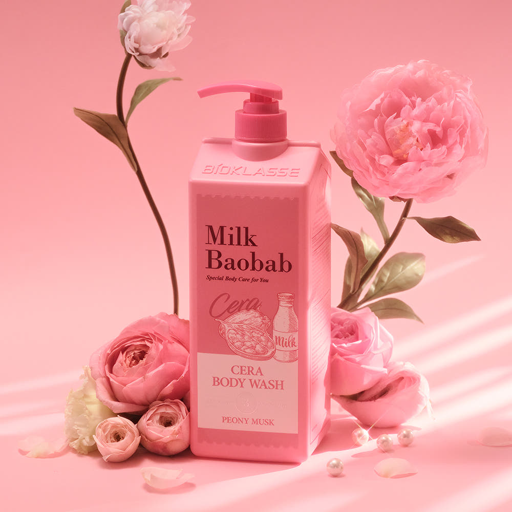 BIOKLASSE MILK BAOBAB CERA Body Wash 1200ml #Peony Musk
