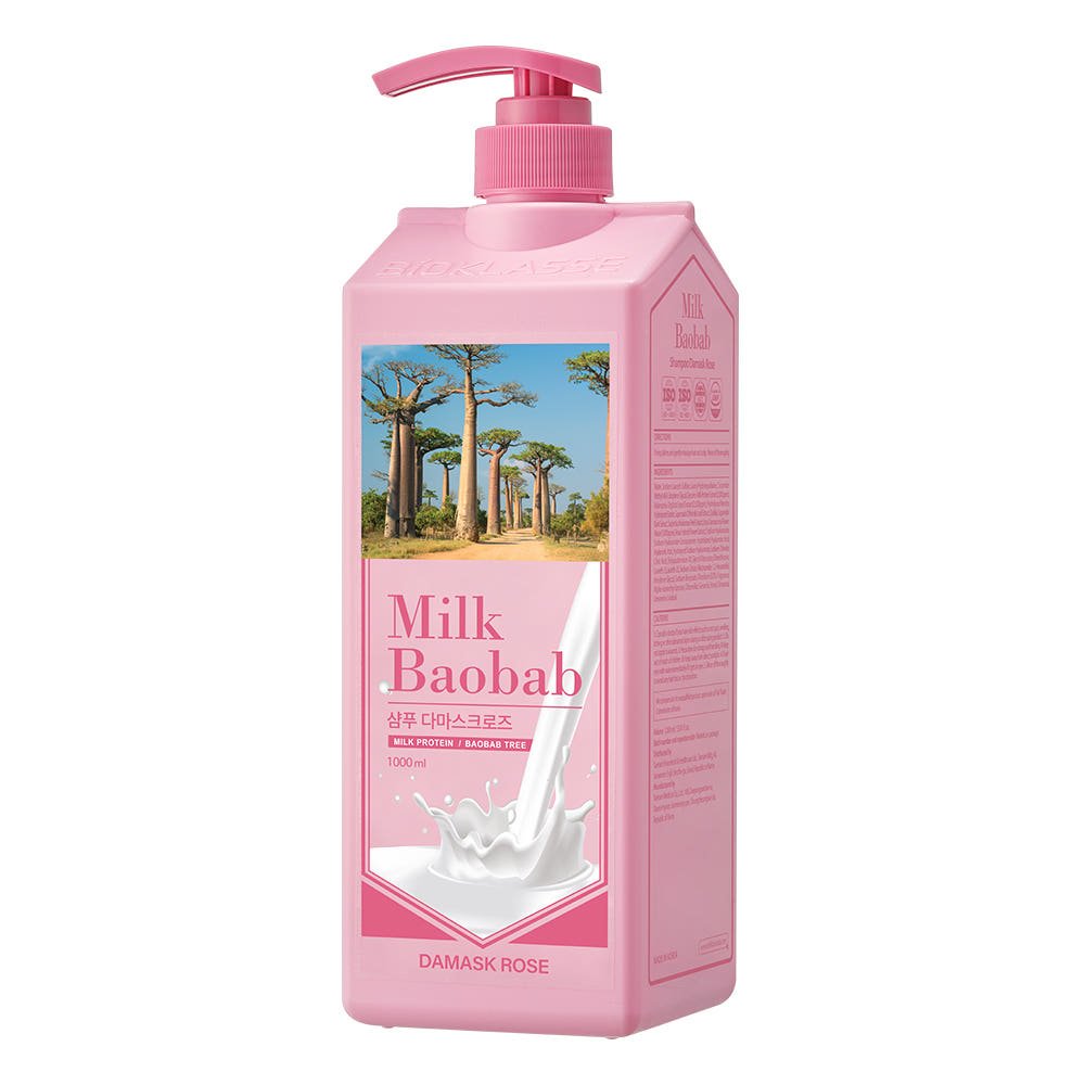 BIOKLASSE MILK BAOBAB Hair Shampoo 1000ml Damask Rose - JOSEPH BEAUTY