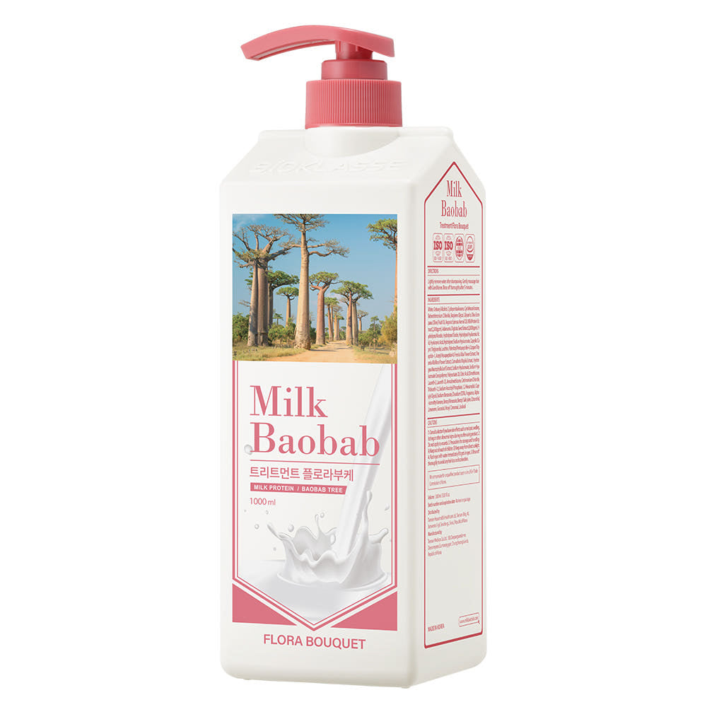 BIOKLASSE MILK BAOBAB Hair Treatment 1000ml #Flora Bouquet