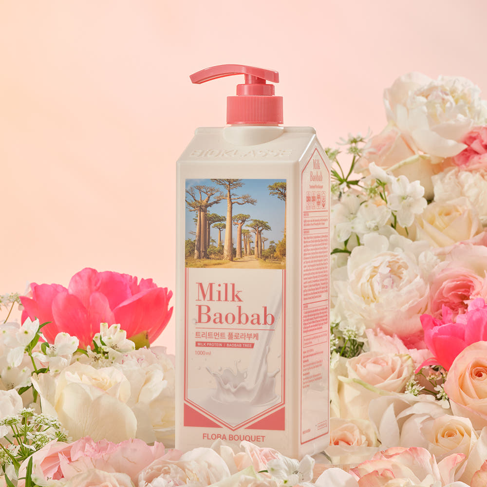 BIOKLASSE MILK BAOBAB Hair Treatment 1000ml #Flora Bouquet