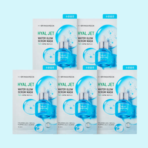 BRINGGREEN Hyal Jet Water Glow Serum Mask 20g X 5ea