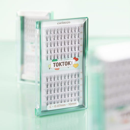 CORINGCO Toktok - Hara W Eyelash 100pcs (4 Types) - JOSEPH BEAUTY