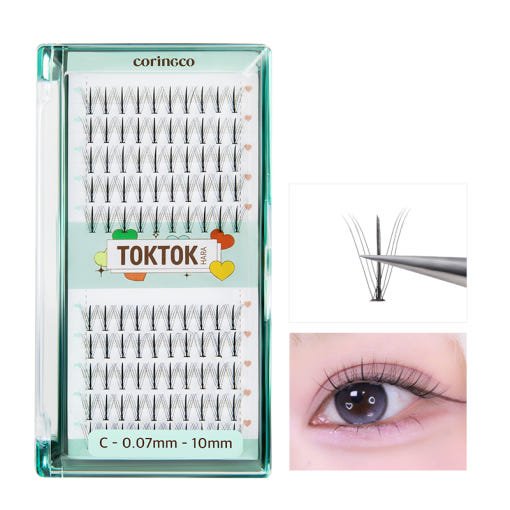 CORINGCO Toktok - Hara W Eyelash 100pcs (4 Types) - JOSEPH BEAUTY