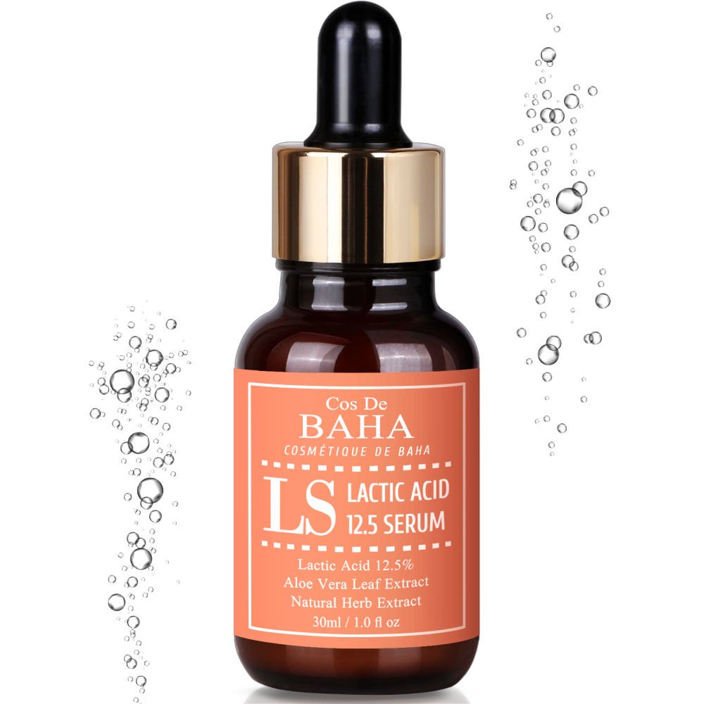 Cos De BAHA LS Lactic Acid 12.5% Face Peel Serum with HA 30ml - JOSEPH BEAUTY