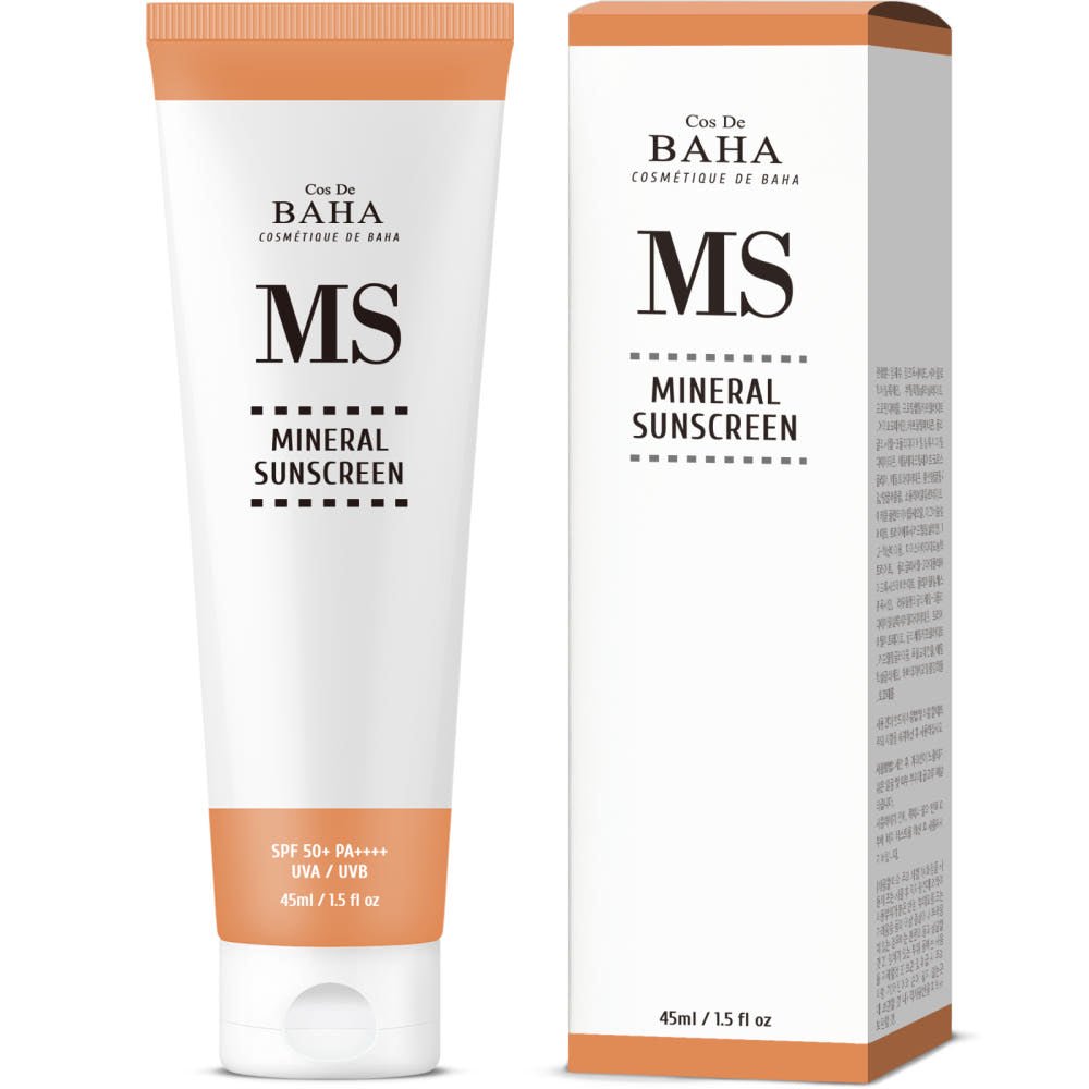 Cos De BAHA MS Hydrating Mineral Sunscreen SPF50+PA++++ 45ml - JOSEPH BEAUTY