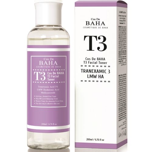 Cos De BAHA T3 Advanced 3% Tranexamic Acid Facial Toner 200ml