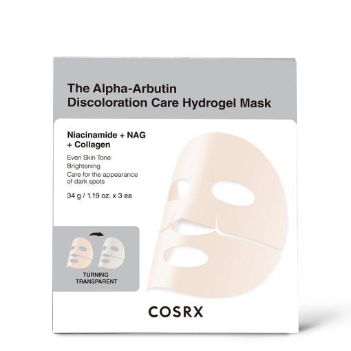 COSRX The Alpha - Arbutin Discoloration Care Hydrogel Mask 34g X 3ea - JOSEPH BEAUTY