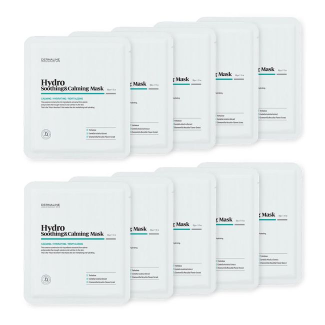 DERMALINE Hydro Soothing and Calming Mask Pack Set 32g X 10ea