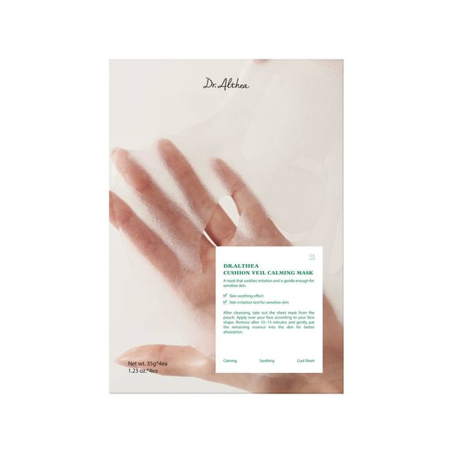 Dr.Althea Cushion Veil Calming Mask Sheet 28g X 4ea - JOSEPH BEAUTY