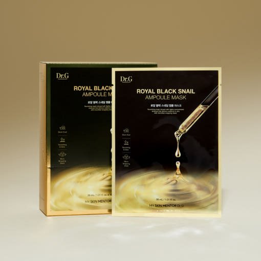 Dr.G Royal Black Snail Ampoule Mask Sheet 30g X 10ea - JOSEPH BEAUTY