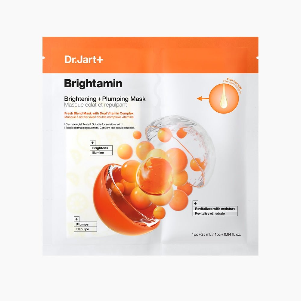 Dr.jart+ Brightamin Brightening + Plumping Face Mask With Vitamin C 25ml X 5ea - JOSEPH BEAUTY