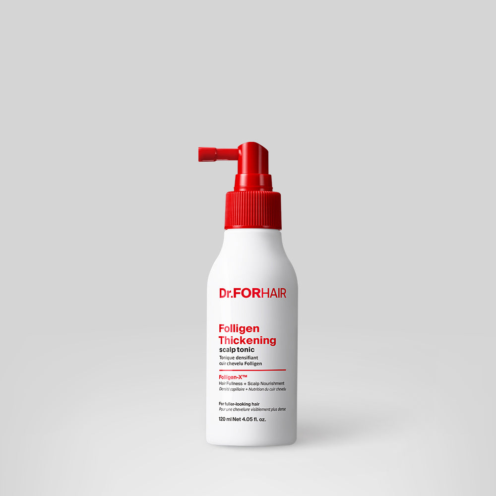 Dr.FORHAIR Folligen Thickening Scalp Tonic 120ml bottle with red pump