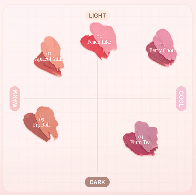 FORENCOS Soft Fitting Cream Blusher 3g - JOSEPH BEAUTY