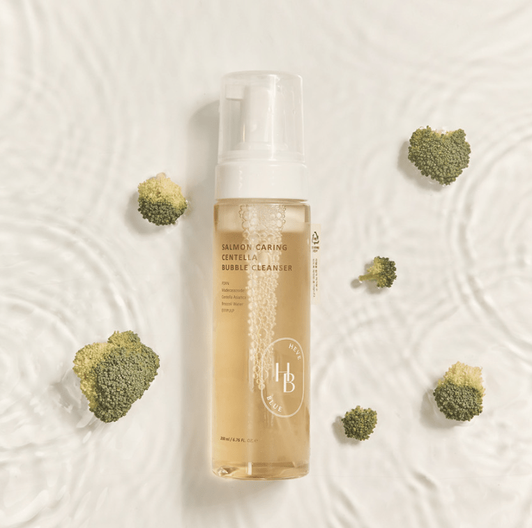 HEVEBLUE Salmon Caring Centella Bubble Cleanser 200ml - JOSEPH BEAUTY