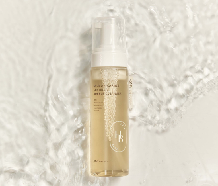HEVEBLUE Salmon Caring Centella Bubble Cleanser 200ml