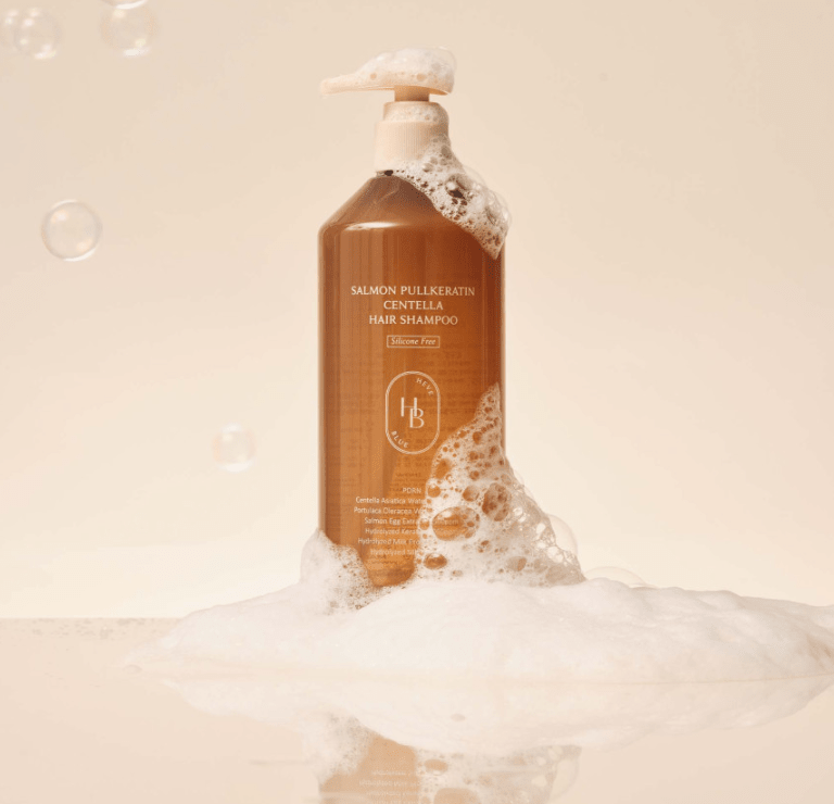 HEVEBLUE Salmon Pullkeratin Centella Hair Shampoo 500ml - JOSEPH BEAUTY