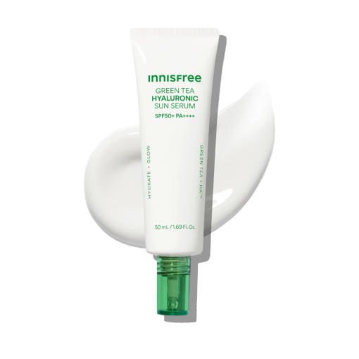 innisfree Green tea Hyaluronic Sun Serum SPF50+ PA++++ 50ml - JOSEPH BEAUTY
