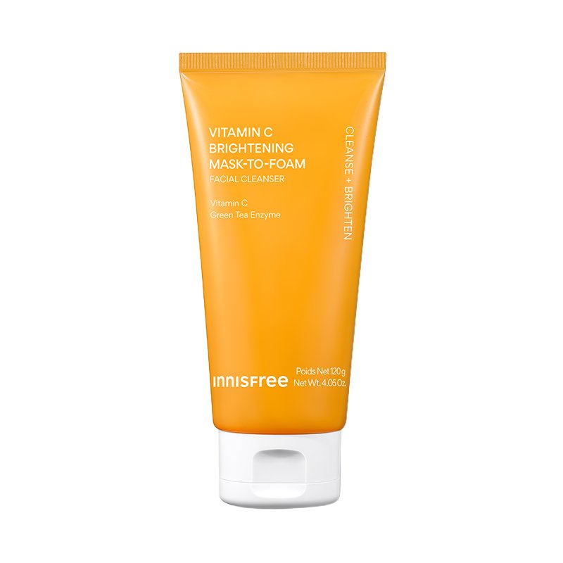 innisfree Vitamin C Brightening Mask-To-Foam Facial Cleanser 120g