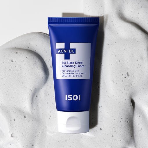 isoi ACNI Dr.1st Black Deep Cleansing Foam 75ml - JOSEPH BEAUTY