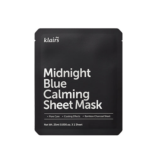KLAIRS Midnight Blue Calming Sheet Mask 25ml X 10ea