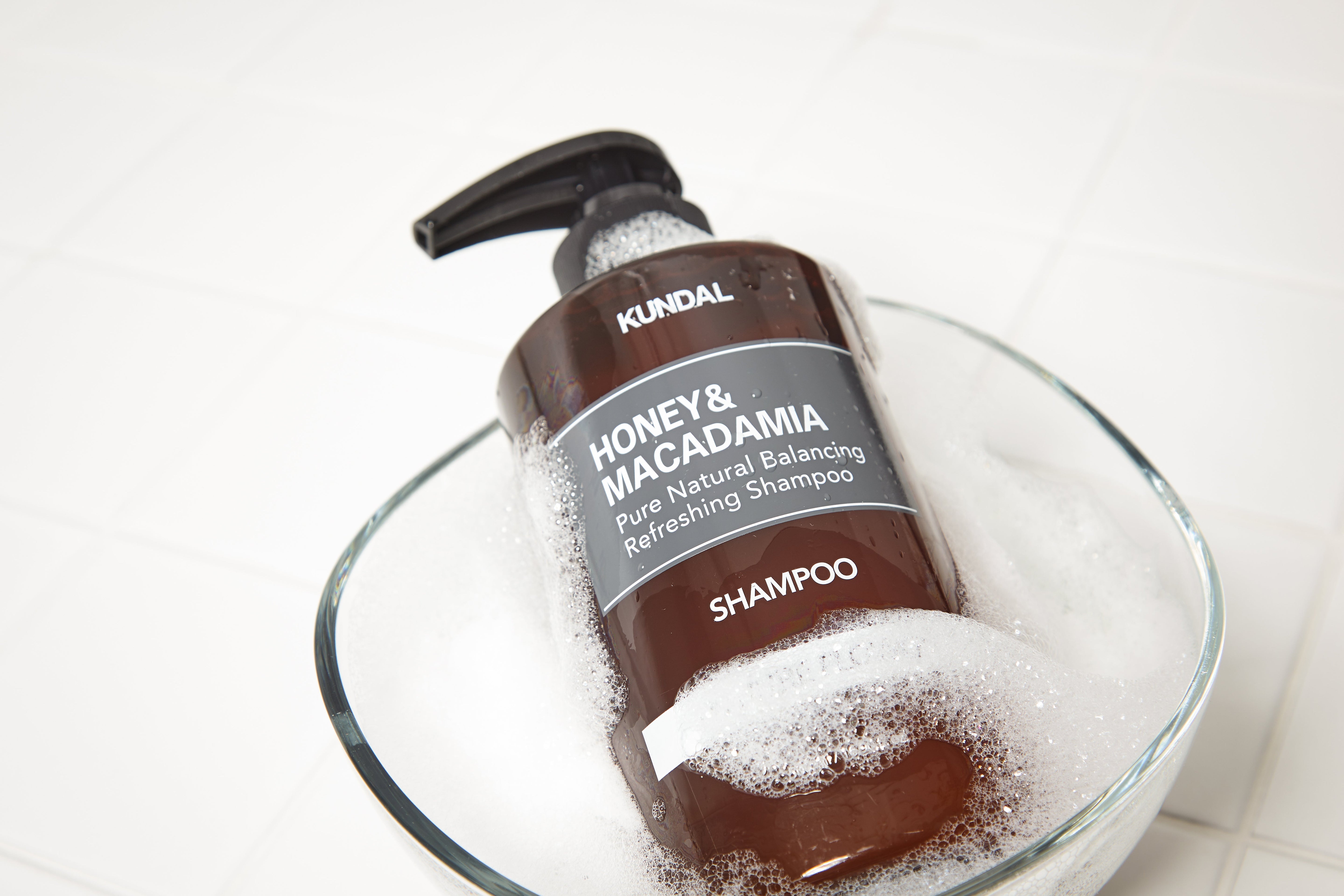 KUNDAL MIEL&MACADAMIA Shampoing Rafraîchissant Équilibrant Naturel Pur 500ml #BOUQUET DE MARIÉE
