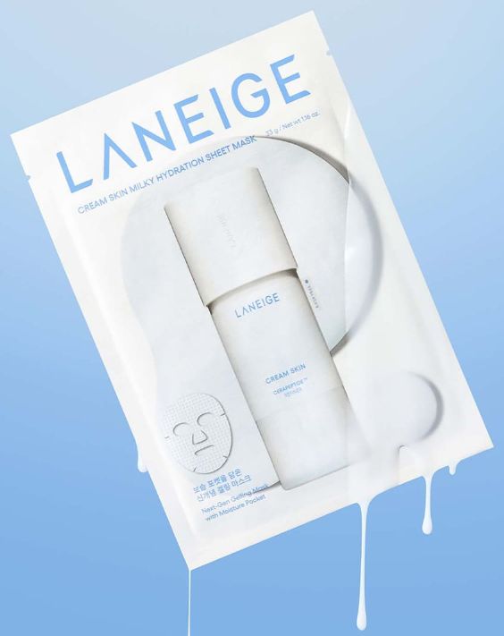 LANEIGE Cream Skin Milky Hydration Sheet Mask 33g X 6ea - JOSEPH BEAUTY