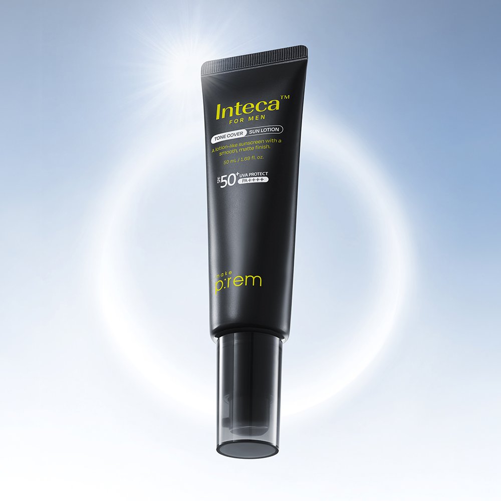 make p:rem INTECA For Men Tone Cover Sun Lotion SPF50+ PA++++ 50ml