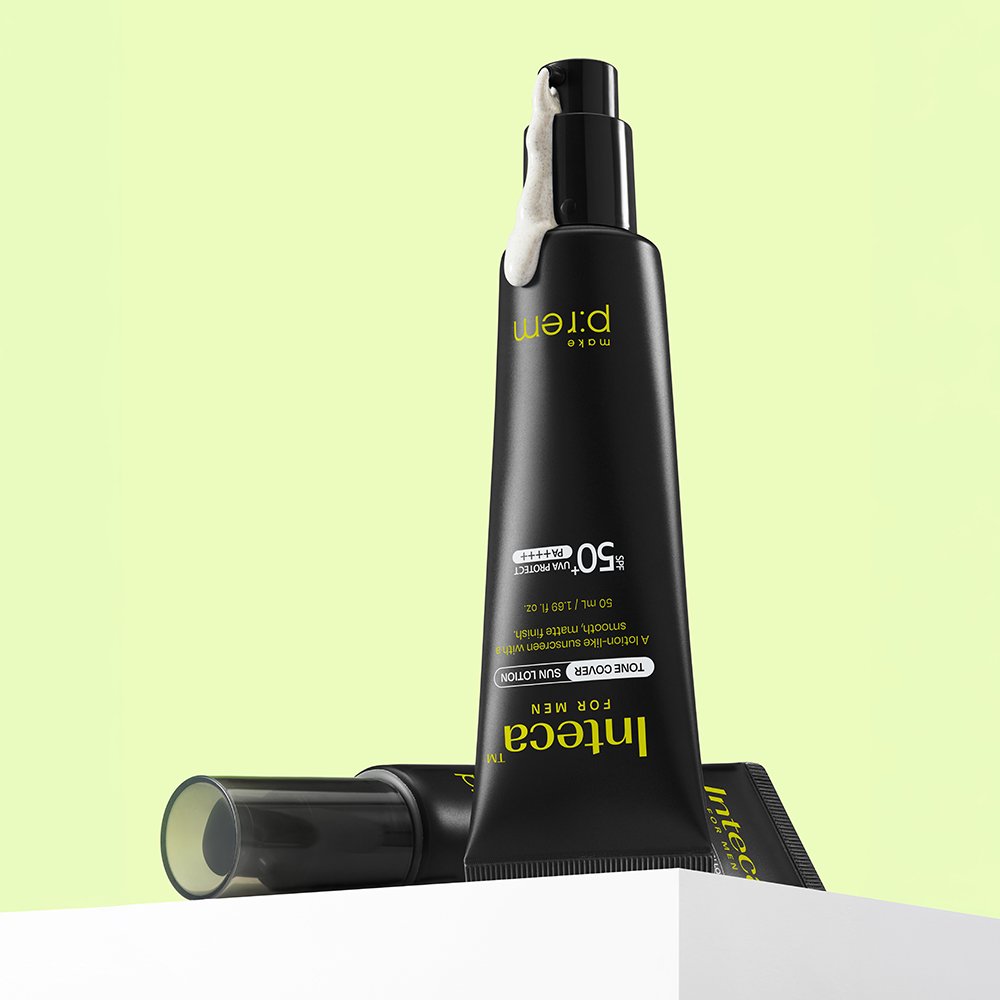make p:rem INTECA For Men Tone Cover Sun Lotion SPF50+ PA++++ 50ml