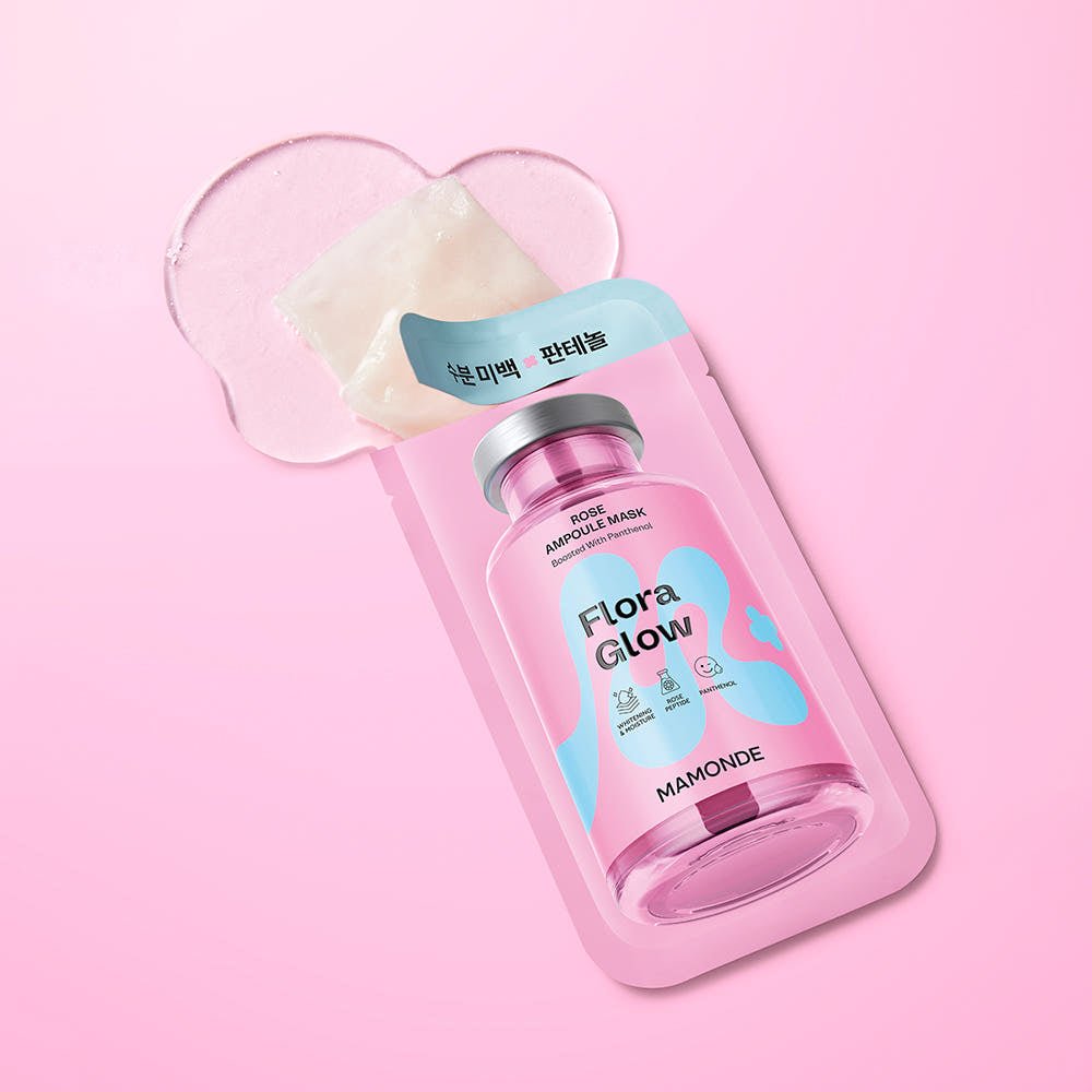 Mamonde Flora Glow Rose Ampoule Mask 23ml X 10ea - JOSEPH BEAUTY