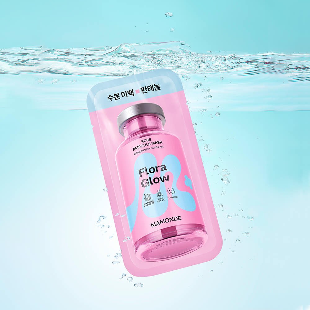 Mamonde Flora Glow Rose Ampoule Mask 23ml X 10ea - JOSEPH BEAUTY