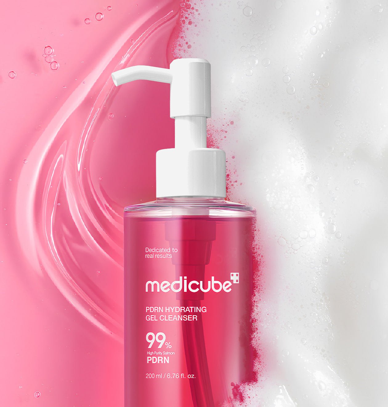 medicube PDRN Gel to Foam Cleanser (PDRN HYDRATING GEL CLEANSER) 200ml - JOSEPH BEAUTY