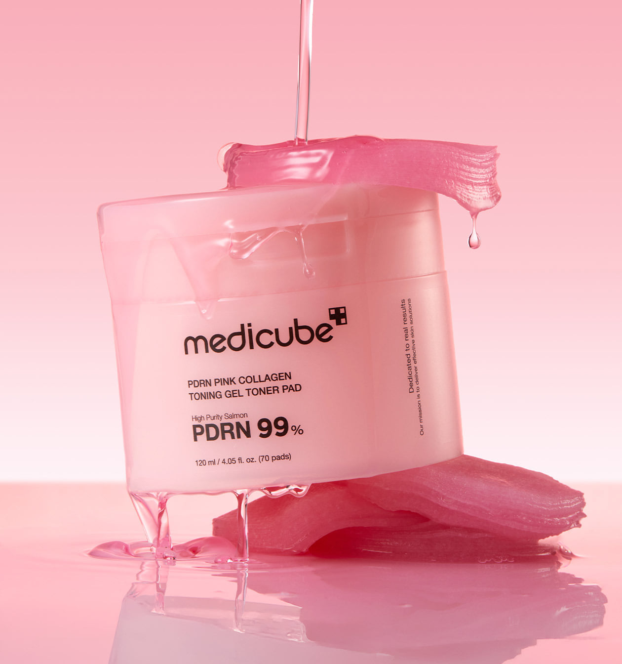 medicube PDRN Pink Collagen Gel Toner Pad 120ml/70pads - JOSEPH BEAUTY