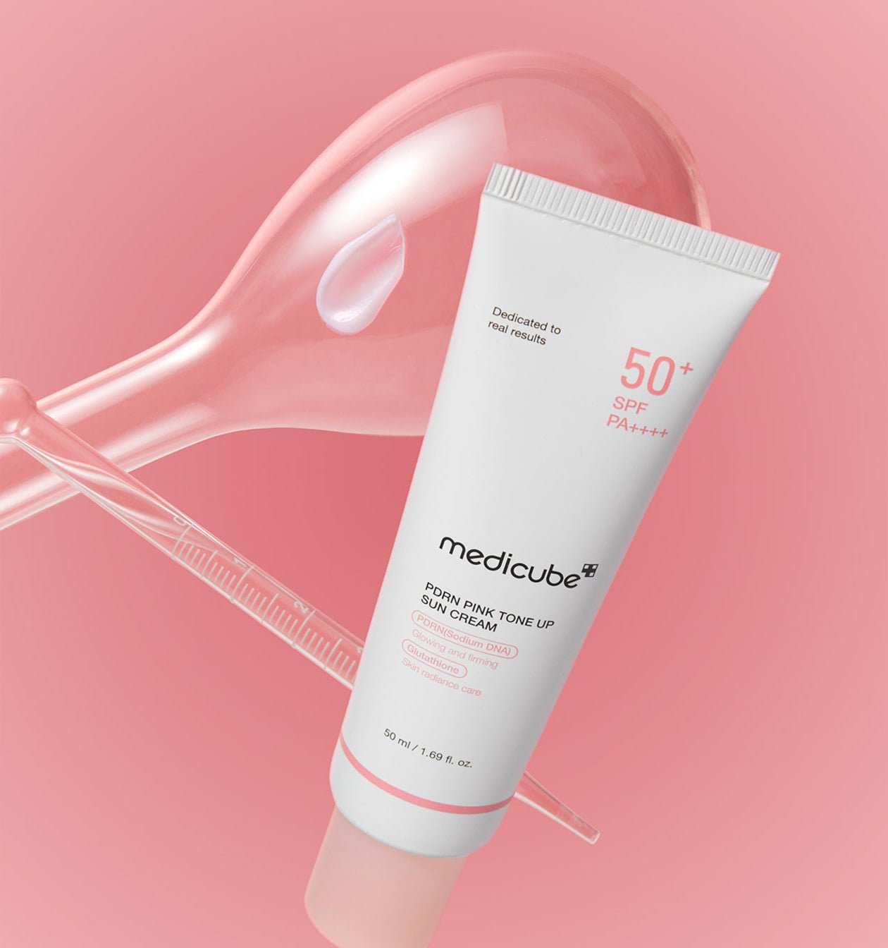 medicube PDRN Pink Tone Up Sun Cream 50ml - JOSEPH BEAUTY