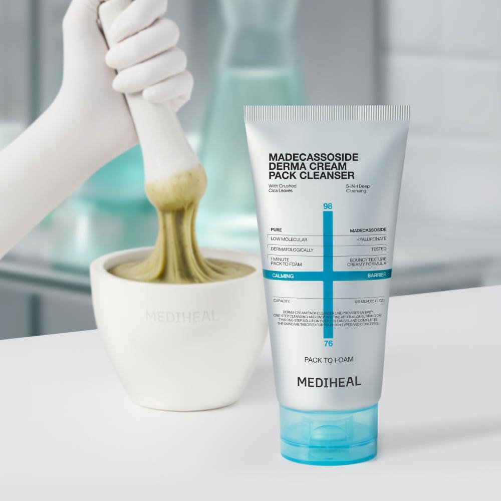 MEDIHEAL Madecassoside Derma Cream Pack Cleanser 50ml - JOSEPH BEAUTY